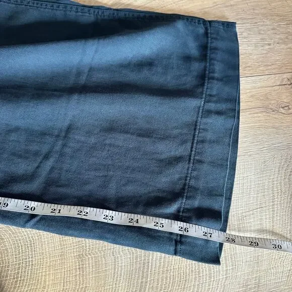 Banana Republic Super Soft Soma Mid Rise Wide Leg Pant Tapestry Navy Blue M - Picture 12 of 12